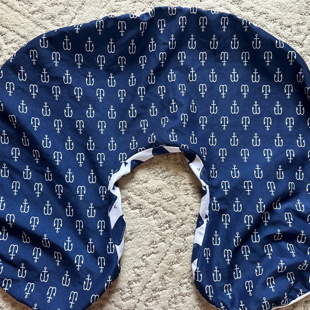 Boppy Navy Anchor Cover
